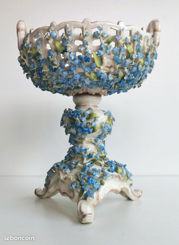 Ancienne coupe ajourée centre de table Porcelaine Schierholz & Sohn début XXème (image 2)