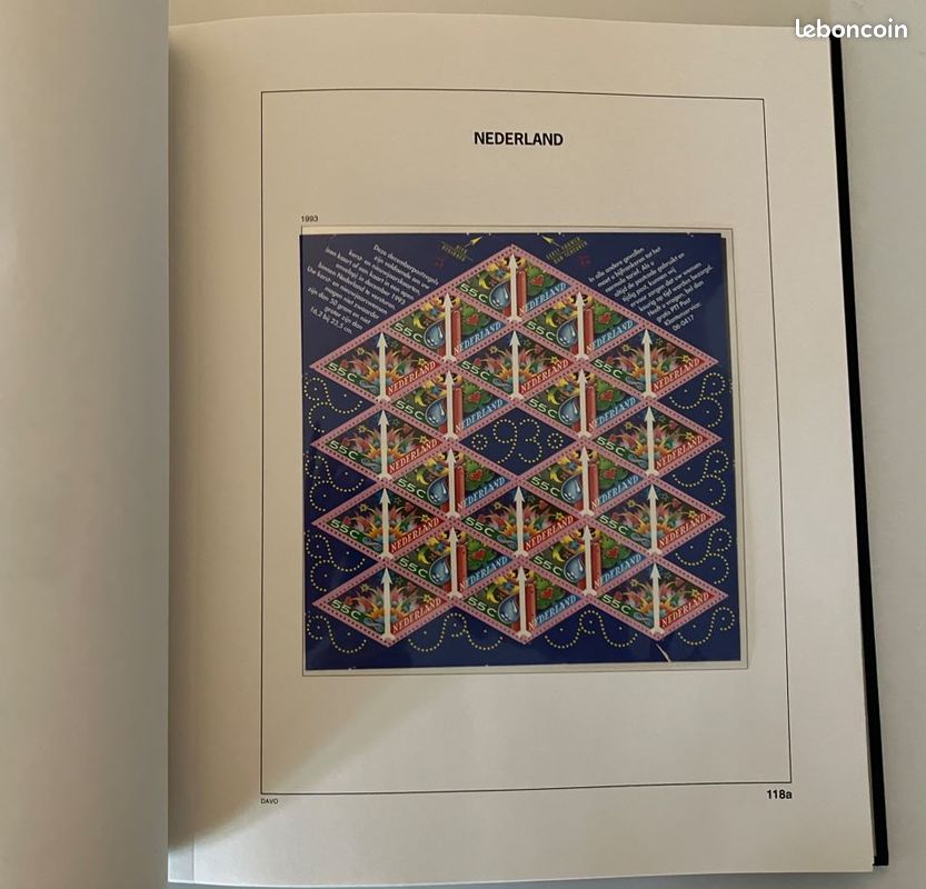 3 albums DAVO NEDERLAND avec timbres non oblitérés (PAYS BAS NETHERLANDS ) (image 9)