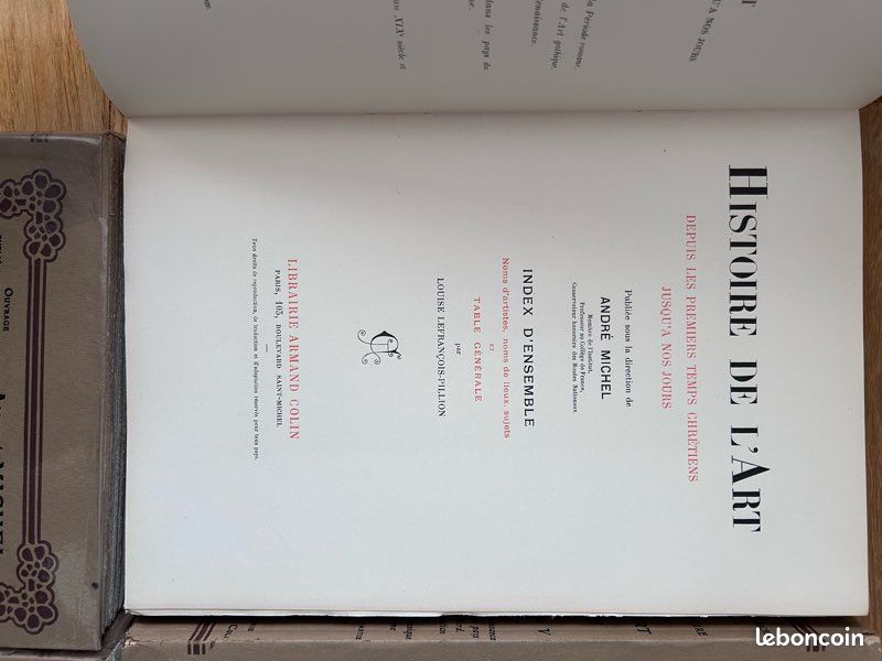 Histoire de l'Art (8 volumes / tomes) - André Michel (Librairie Armand Colin) (image 4)