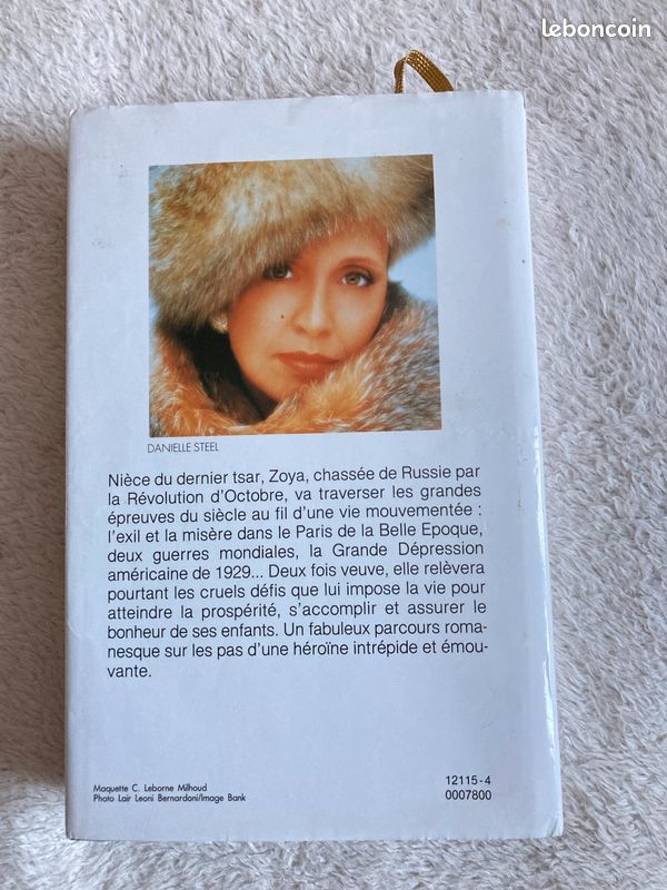 Livre Zoya Danielle Steel (image 2)