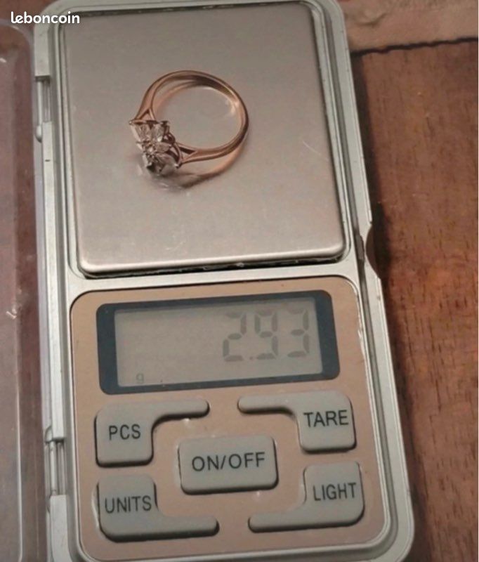 Bague or rose 14k diamants (image 8)