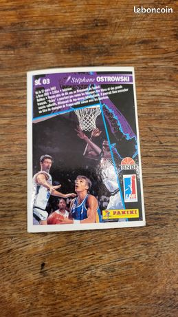 Lot De 5 Cartes Basket Panini LNB 1995 - Cholet Basket - Stéphane Ostrowski