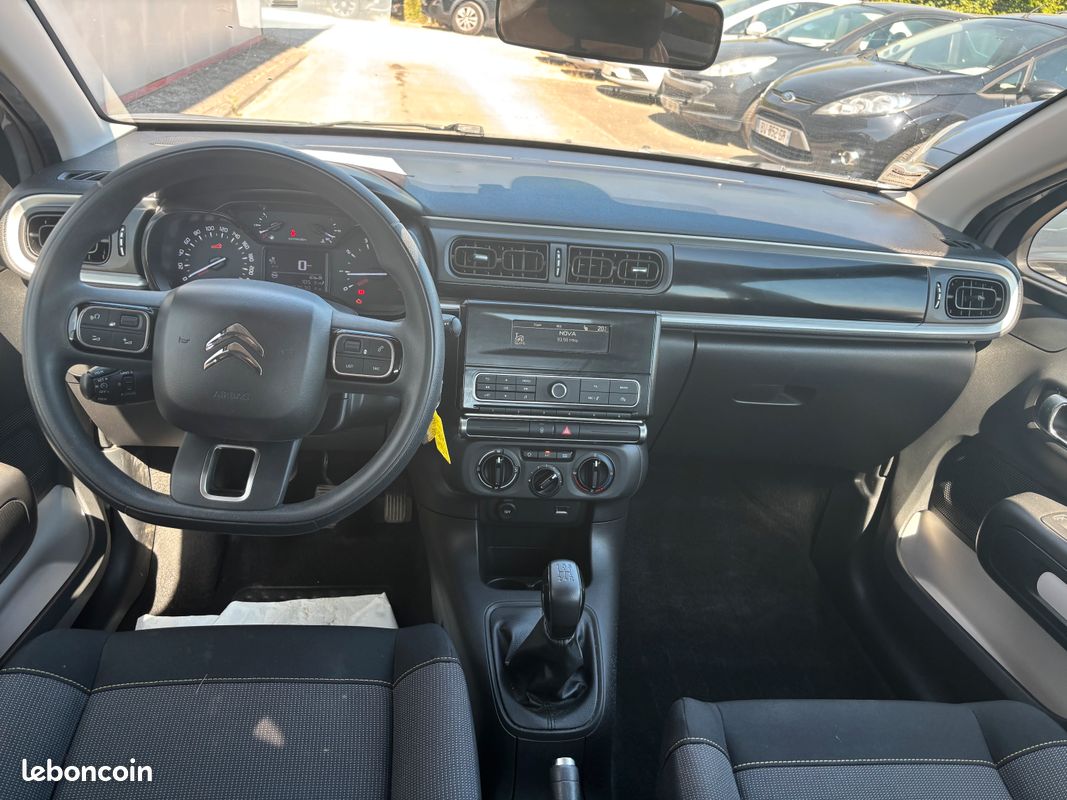 CITROEN C3 VU BlueHDi 100ch Feel / 2 Places / Climatisation / Bluetooth / 2019 / 102 355 kms / 6 658HT (image 5)