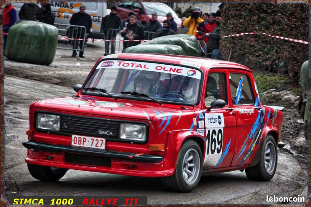 PLAQUE EN MÉTAL VINTAGE voiture rallye 30 X 20 CM