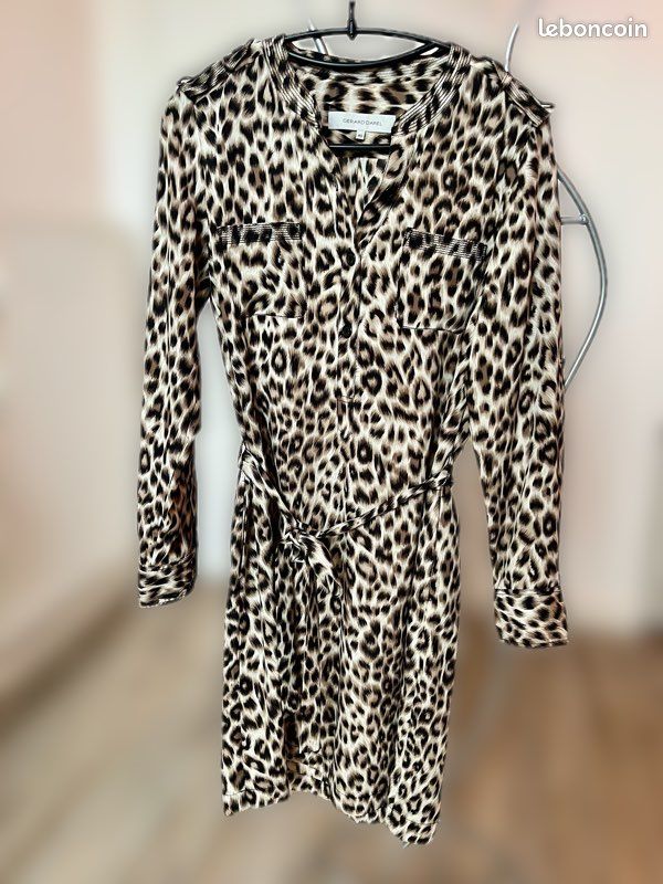 Robe Femme Gerard Darel - Taille 40, Noir, Coupé A-Line, Occasion Très Bon état