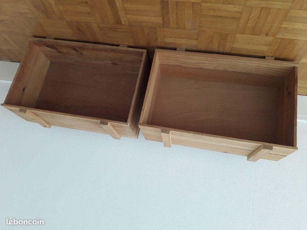 1 lot de 2 caisses en bois (image 2)