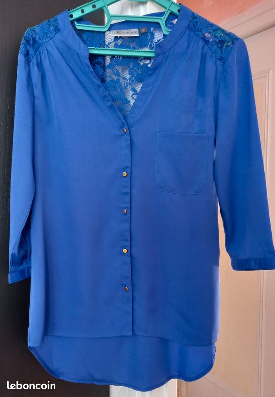 Chemisier bleu - Taille M/38 - Neuf (image 1)