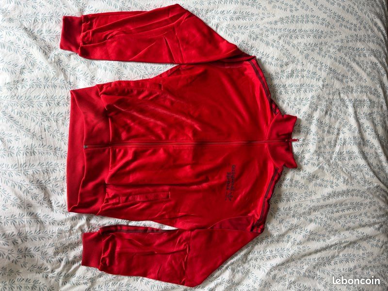 Adidas Originals veste Track Jacket rouge – Taille L – Grand Trefoil (image 2)