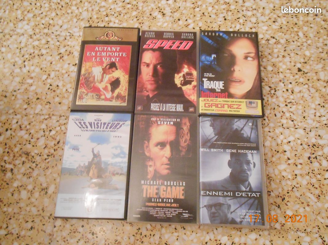 Lot 6 K7 VHS - original- Collection (image 1)
