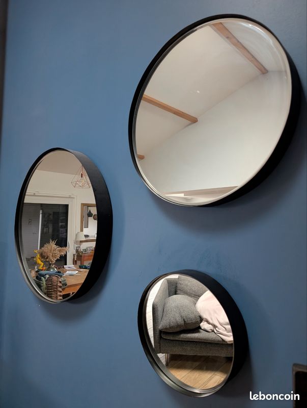 Lot de 3 miroirs muraux ronds modernes - Canada