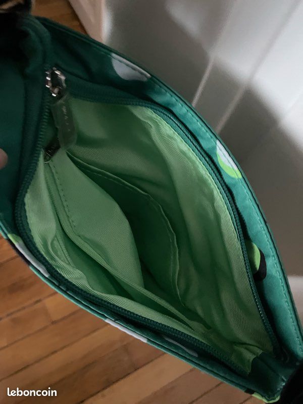 Sac travers pois vert lancaster neuf (image 5)