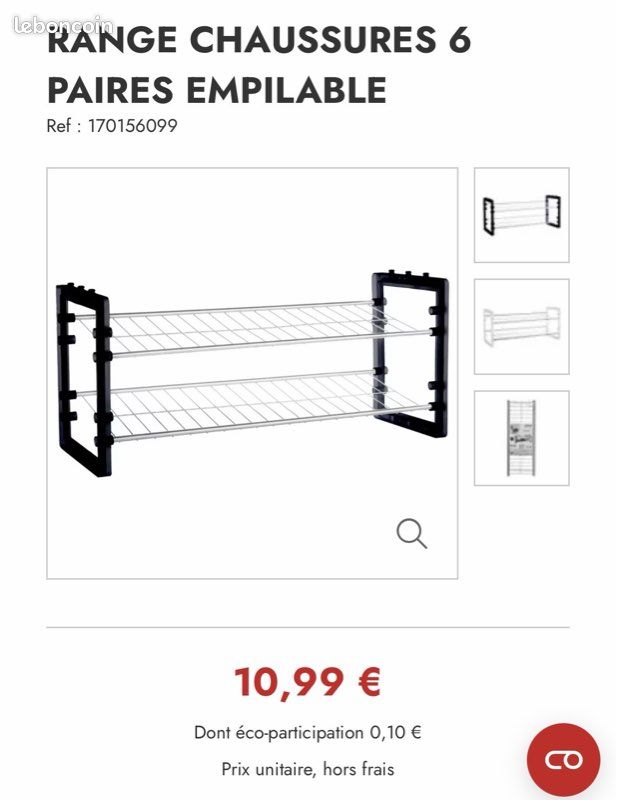 Range chaussures empilable (image 1)
