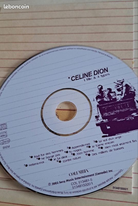 Coffret complet céline dion 1flle 4gars de 2003 collector cd et dvd (image 2)