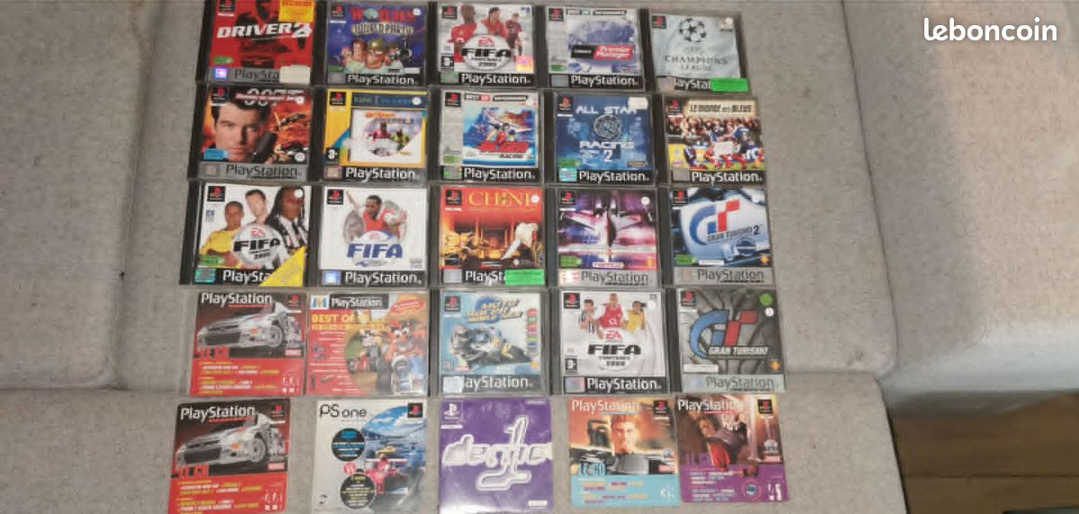 Lot De Jeux PlayStation 1 - Burnout, FIFA 2003 Et Stars! - Bon état