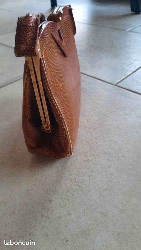 Petit Sac à Main Vintage Des Années 1960 - Bleu Marine En Corde - Occasion - Style Soirée