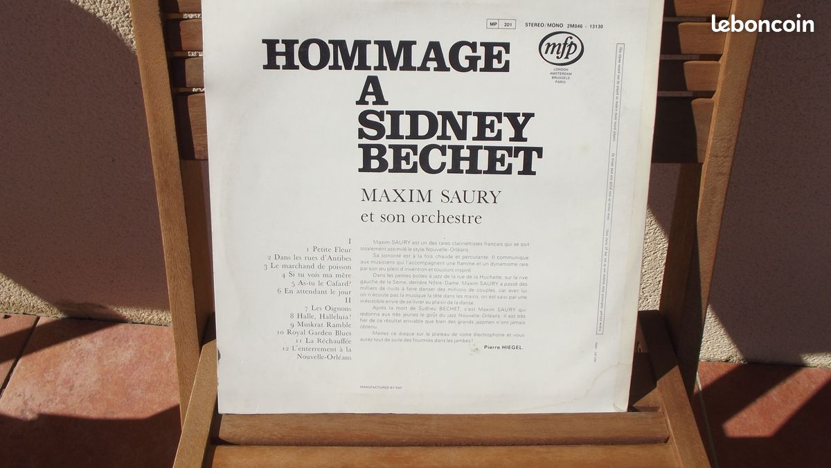 Disque 33t sidney bechet (image 2)