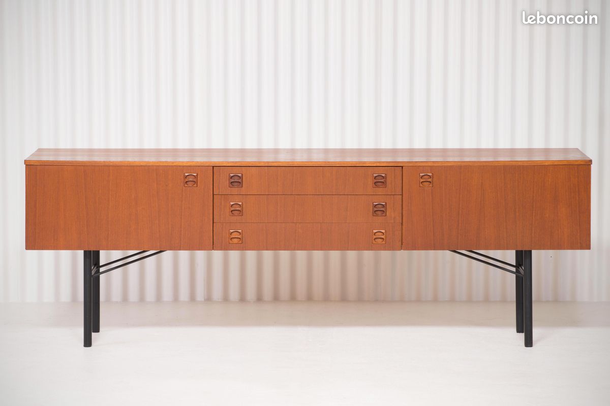 Enfilade Scandinave , en Teck & Acier de 1960 (image 1)