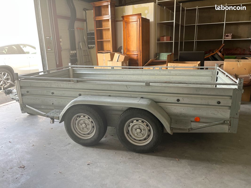 Remorque "knott" double essieux ptac 2000 kg (image 1)