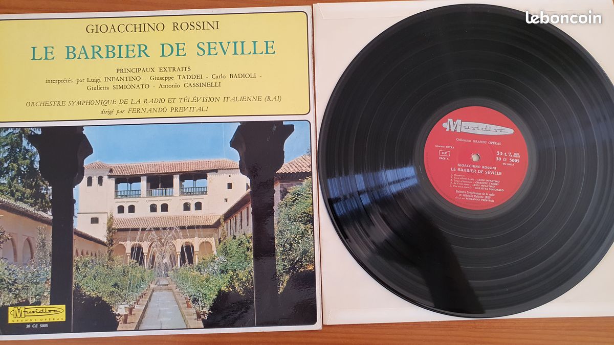 Vinyl 33t - Grands opéras - Le barbier de Séville (image 1)