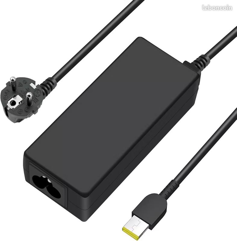 Bloc d'alimentation 45 W 20 V 2,25 A pour ordinateur portable Lenovo ADLX45NLC3A, chargeur AC (image 2)