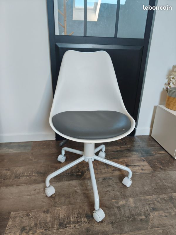 Marln chaise de bureau roulante réglable style scandinave (image 1)
