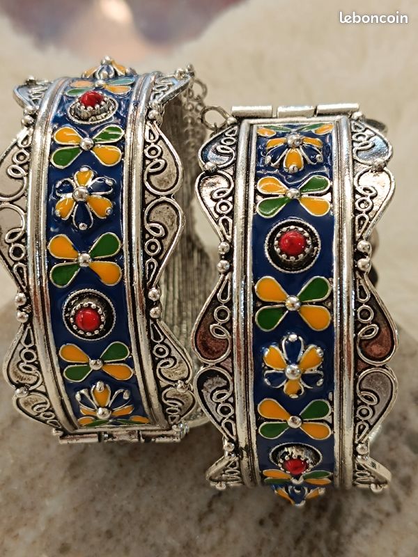 Paire de bracelet berbère imitation bijoux kabyle (image 4)