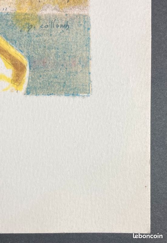 Paul COLLOMB "Arlequin" Lithographie signée dans la planche (image 3)