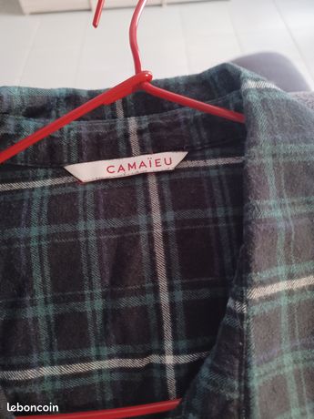 Tunique Camaïeu Taille 40 En Polyester Multicolore - Manches Courtes - Occasion Très Bon état