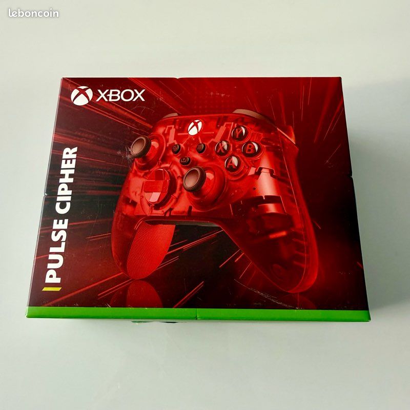 Manette Microsoft Pulse Cipher - PC - Rouge Translucide - Neuf Sous Blister