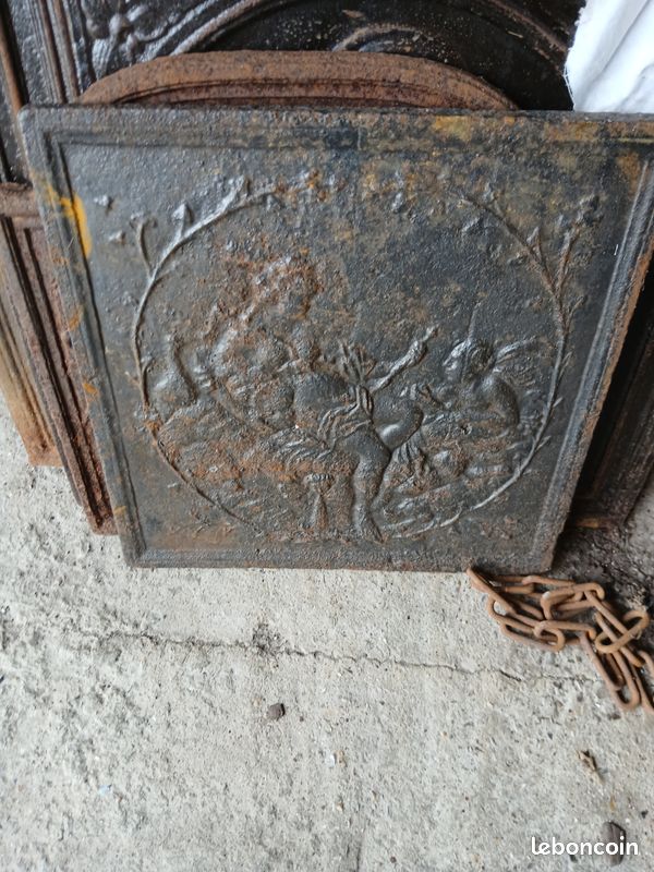 Plaque de cheminée en fonte (image 1)