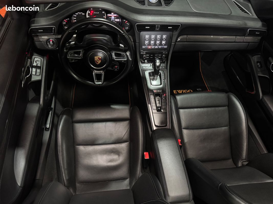 PORSCHE 911 (991.2) CABRIOLET 3.8 TURBO S 580 CH PDK / CAMERA DE RECUL / BURMESTEr (image 5)