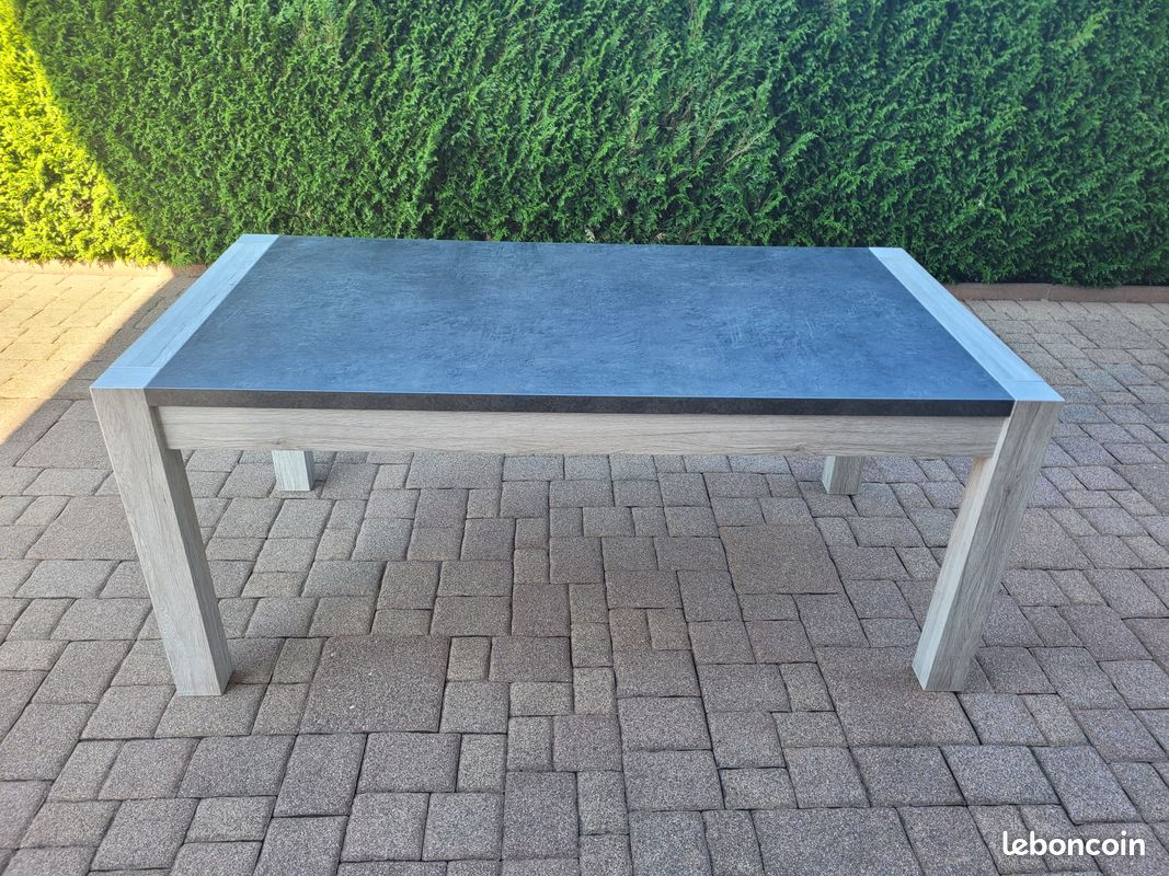 Table de salle à manger gris anthracite (image 3)