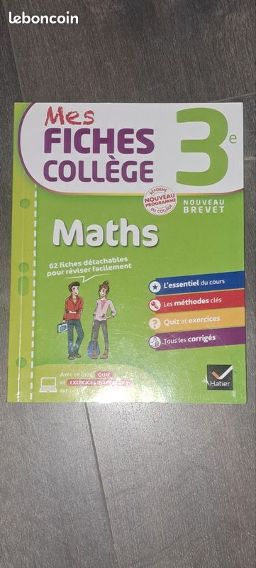 Mes fiches collège maths 3ème (image 2)
