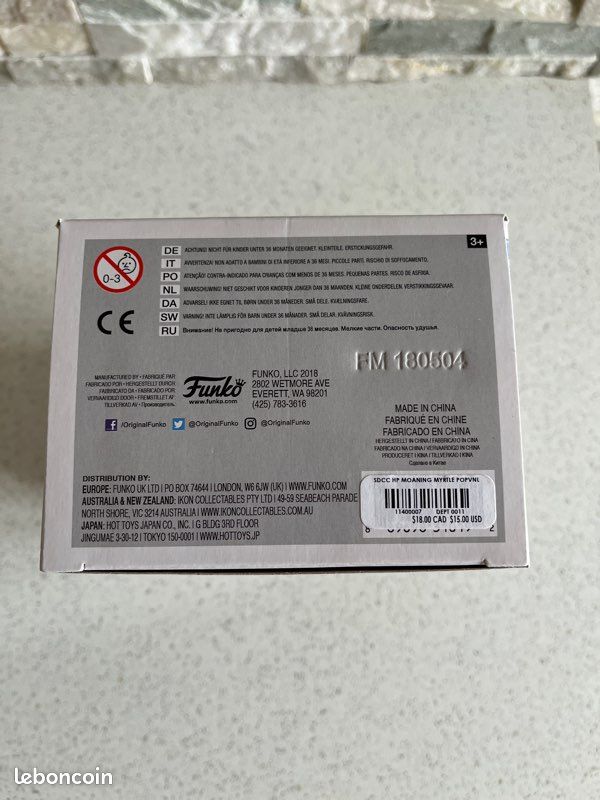 Summer Convention Funko Myrtle Funko Pop Moaning Myrtle 61 2018