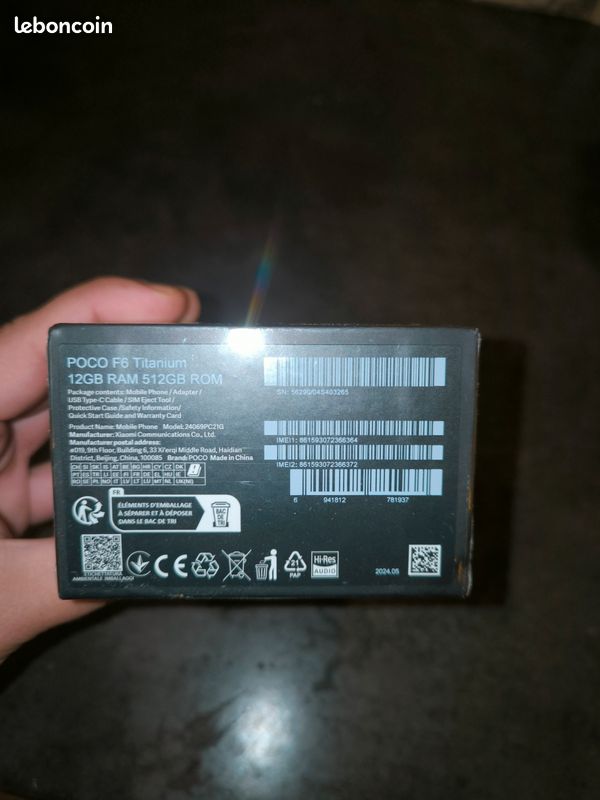 Téléphone Xiaomi Poco F6 neuf (image 2)