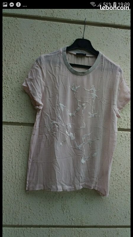 Tee shirt crème (image 1)
