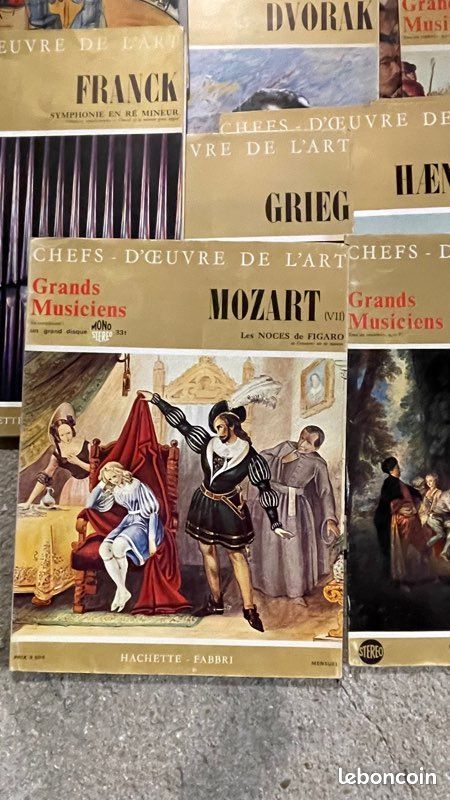 Lot de plus de 120 revues chefs d’œuvre de l’art avec vynilles (image 3)