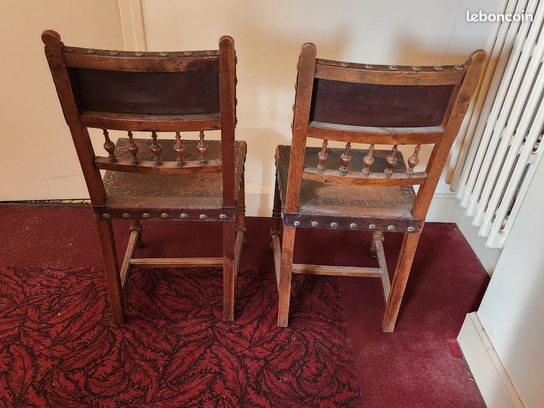 2 chaises style Henri II (image 2)