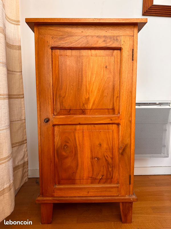 Petit meuble bar en bois massif (image 1)