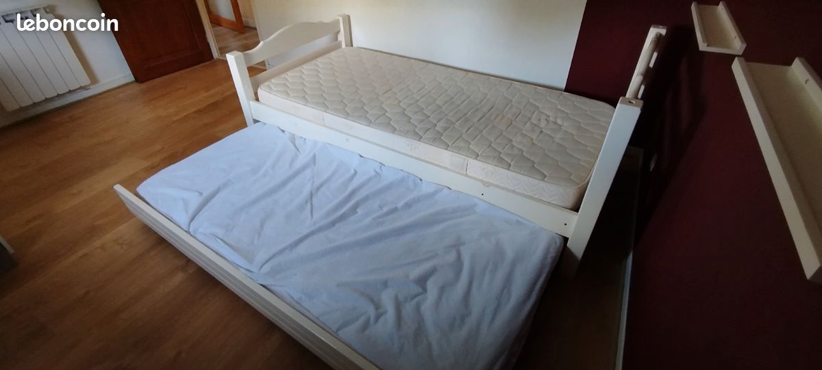 Lit gigogne avec matelas (image 2)