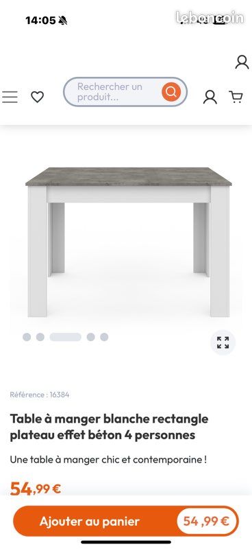 Table 4 à 6 personnes (image 1)