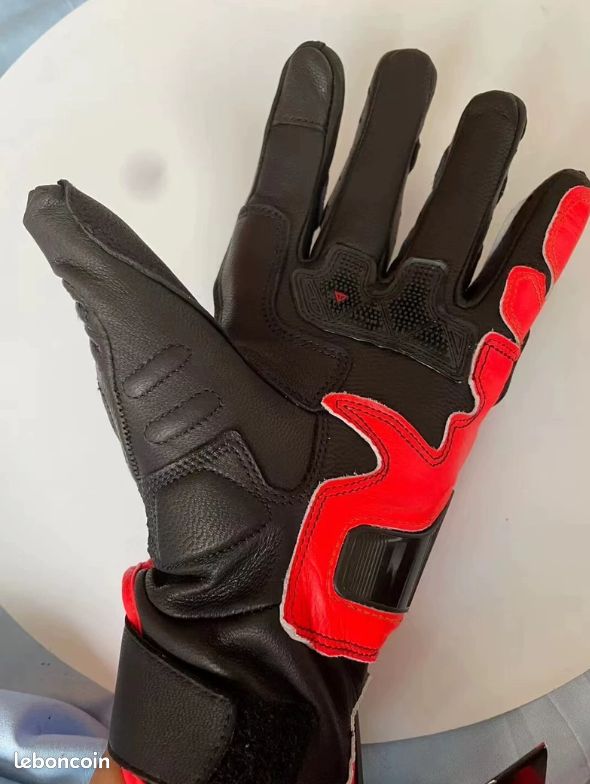Gants moto Dainese taille XL cuir perforé neuf (image 2)