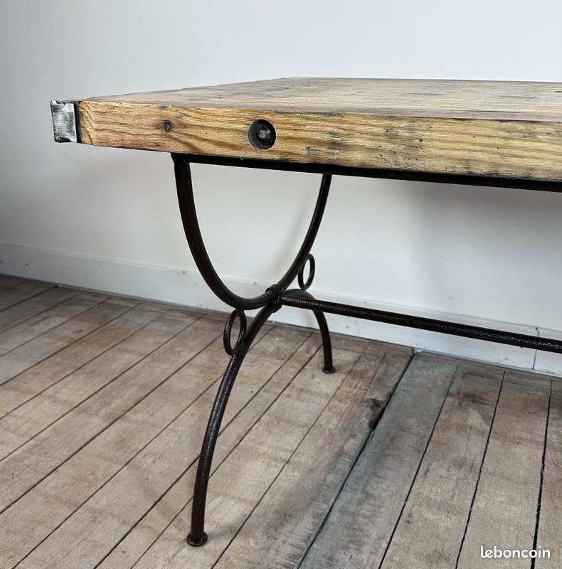 Table basse brutaliste 1980'S (image 3)