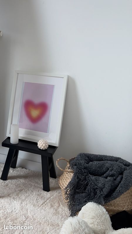 Tabouret Zara Home + panier IKEA FLÅDIS (image 1)