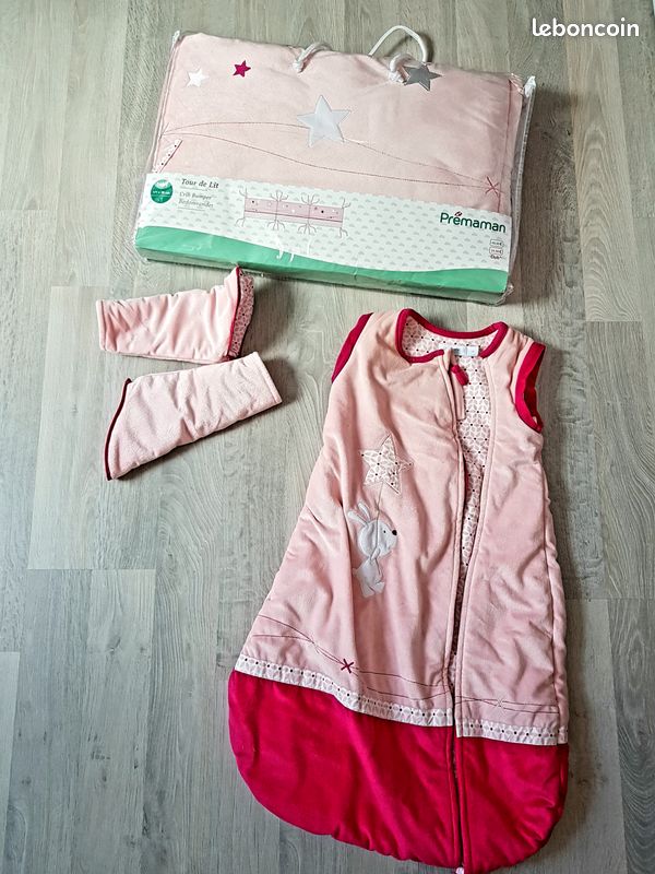 Ensemble de lit : 2 turbulettes + tour de lit (image 1)