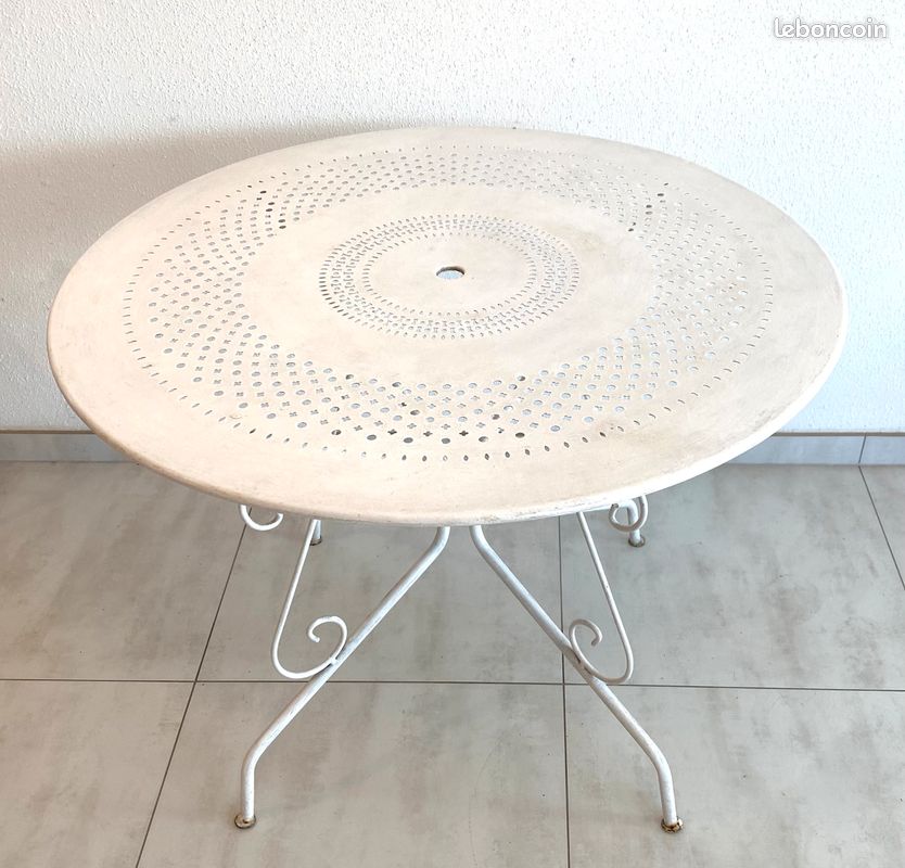 Table de jardin métal vintage 50 (image 4)