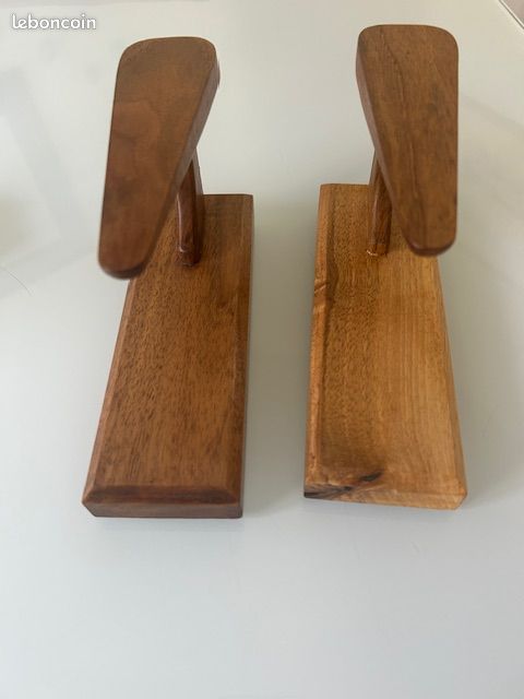 Jouet Ancien Vintage – Fer à Repasser De Poupée En Fer Avec Jeannette En Bois – Années 1960