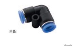 Lot de 10 / raccord inst mini plastique coude union tube 6 (image 1)
