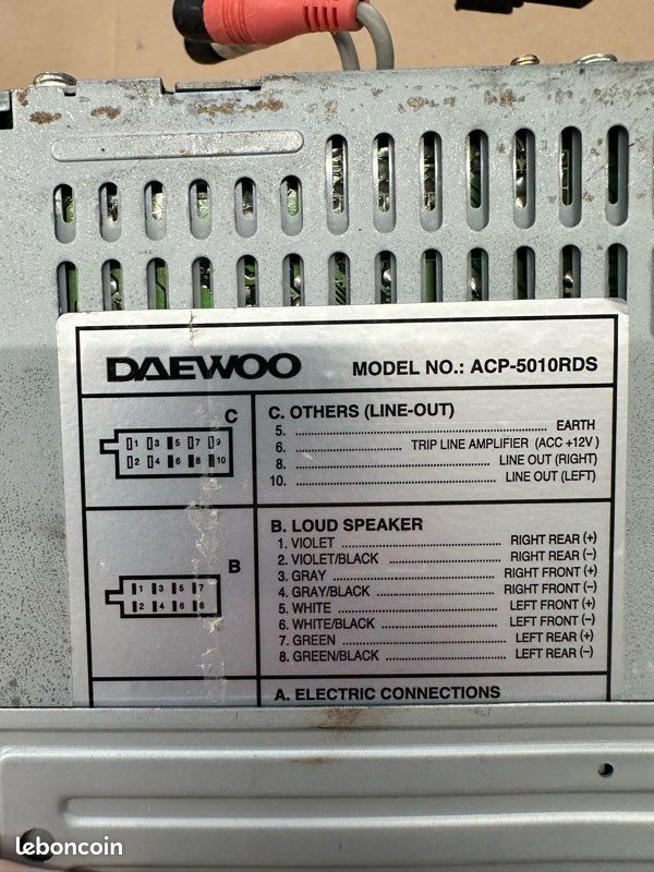Autoradio CD Daewoo 40W x4 d’occasion (image 3)