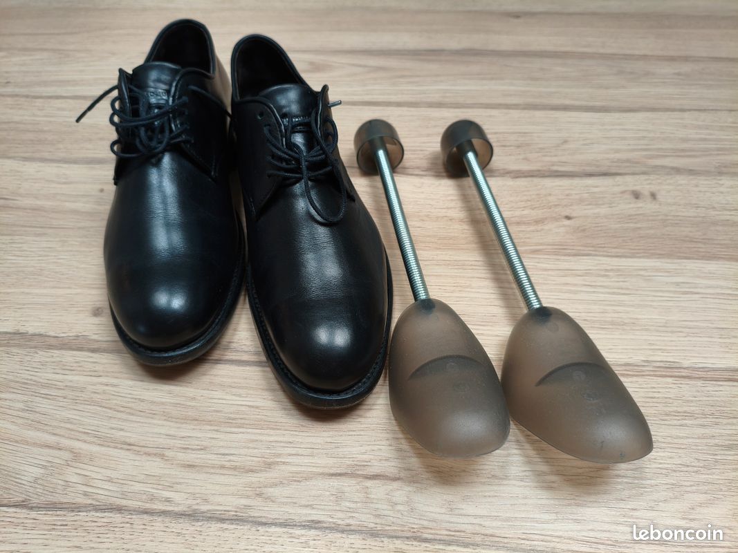Chaussures Plates Heschung Pour Femme En Cuir Noir - Taille 38 (EU) - Occasion Très Bon état